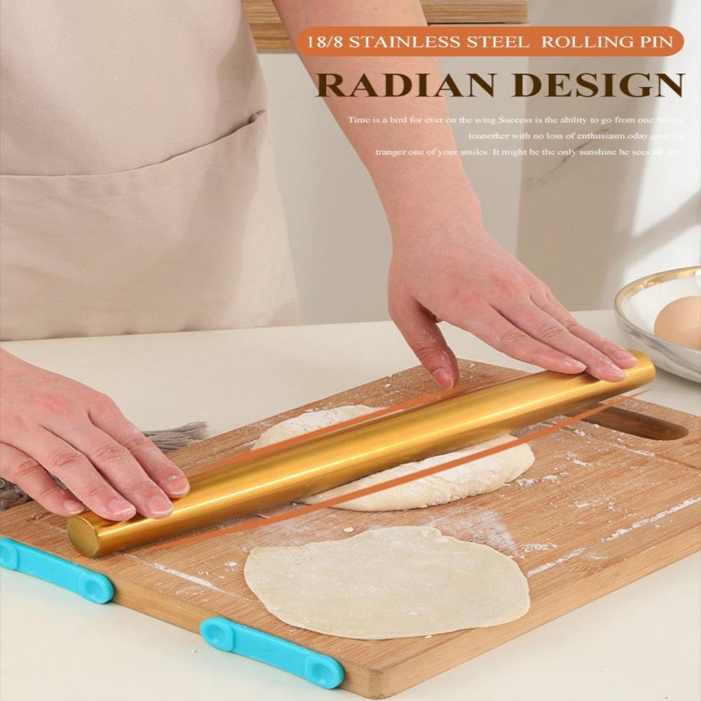 Stainless Steel Rolling Pin For Restaurant Kitchenware And Baking Accessories