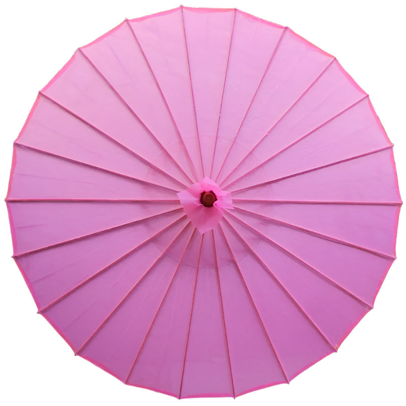 Chinese Colored Fabric Umbrella White Pink Parasols China Traditional Dance Japanese Silk Props