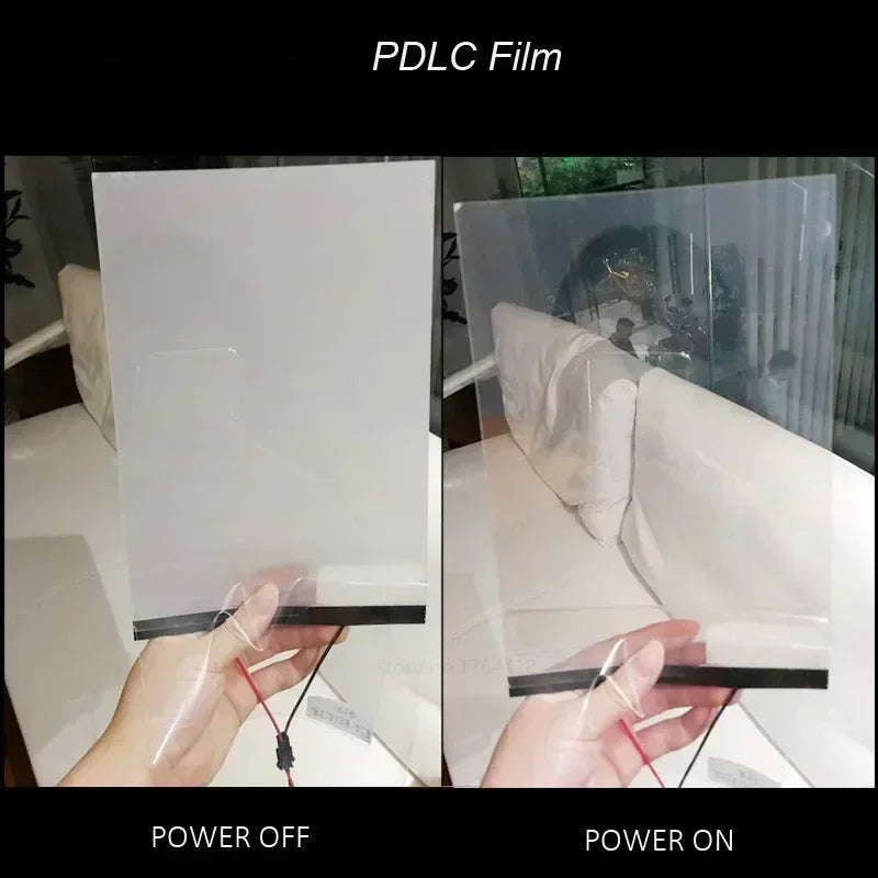 Smart Glass Film Privacy Self Adhesive Tint Customized Size Switchable Electronic Pdlc Sticky