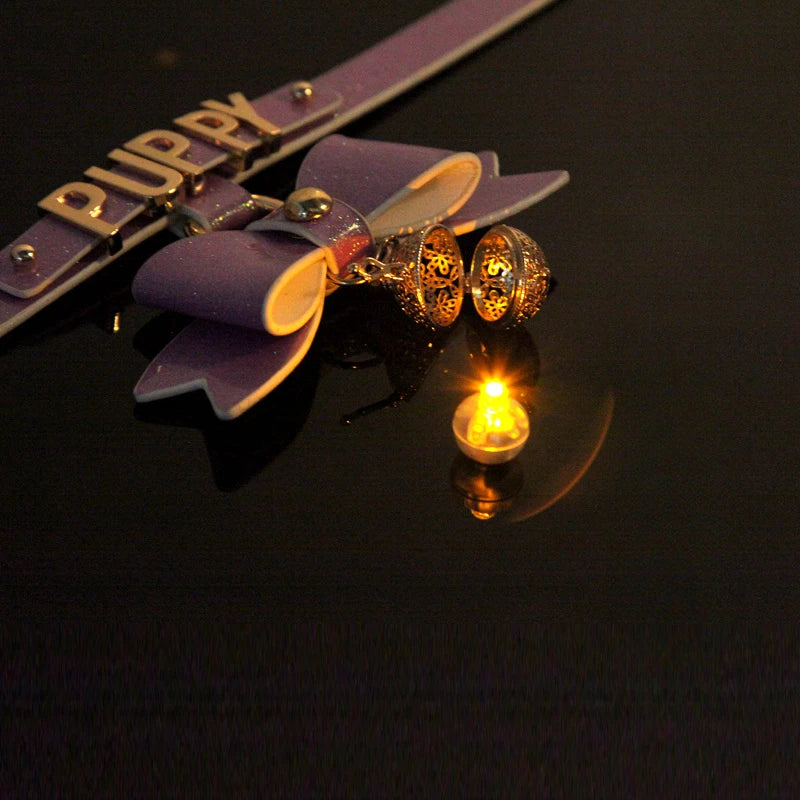 Bdsm Choker With Glowing Bell Lead Rope Puppy Play Sextoy For Women Couple Collar Bondage Harness Woman Accessories Sexy