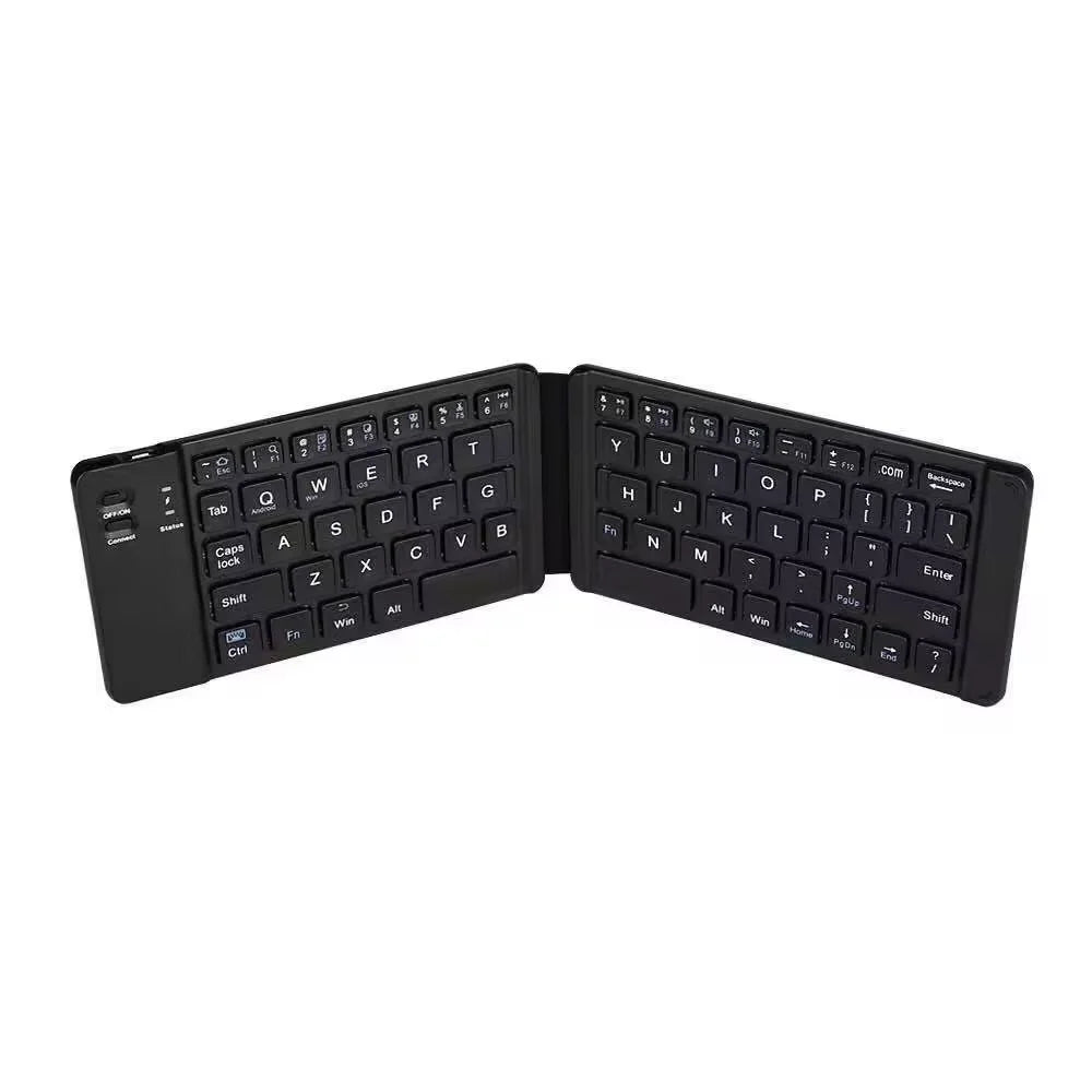 Foldable Wireless Bluetooth Keyboard Rechargeable Folding For Ipad Mobile Tablet Notebook Office Mini