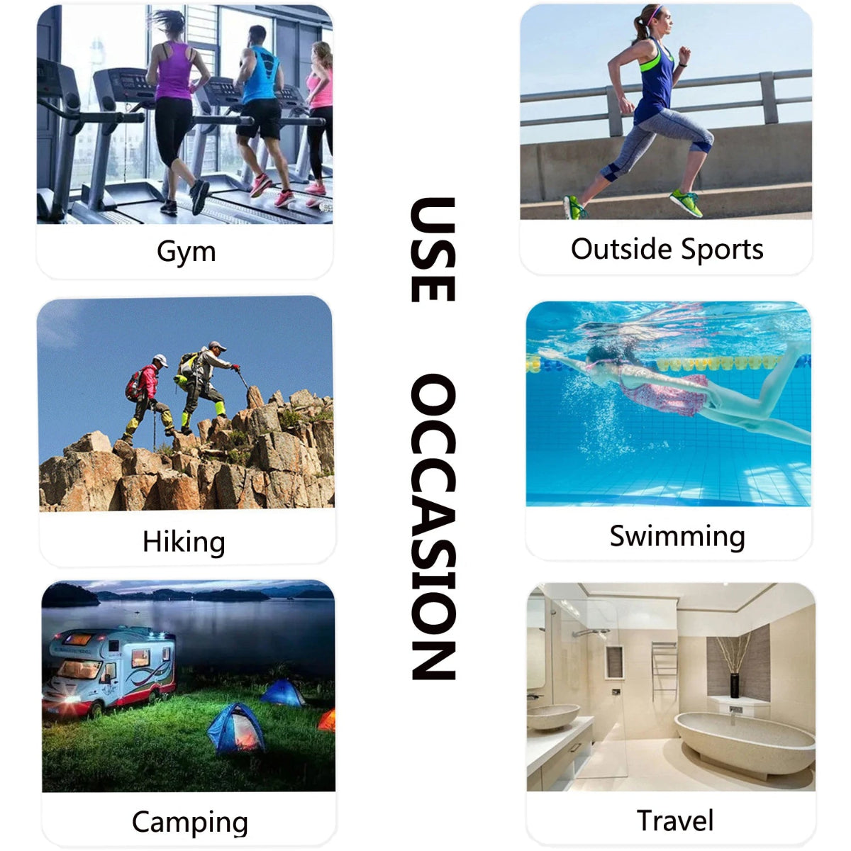 Quick Drying Microfiber Camping Towel Super Absorbent Gym/Swimming 40X80cm Lightweight Sports/Beach/ Travel Towels