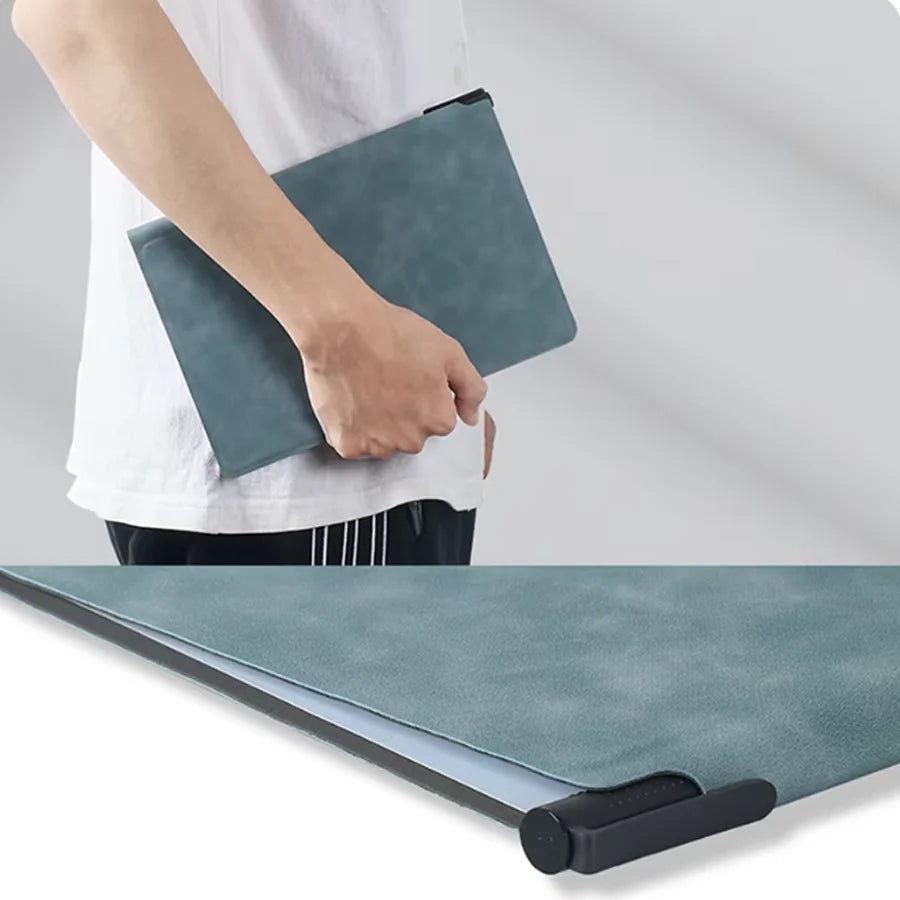 A5 Reusable Whiteboard Notebook Set With Pen Erasing Cloth Leather Memo Pad Weekly Planner Portable Stylish Office