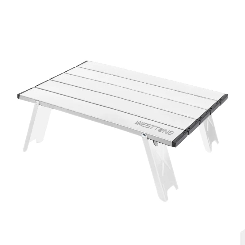 Westtune Mini Camping Table Ultralight Portable Aluminum Alloy Outdoor Roll Up Folding For Backpacking Picnic Bbq
