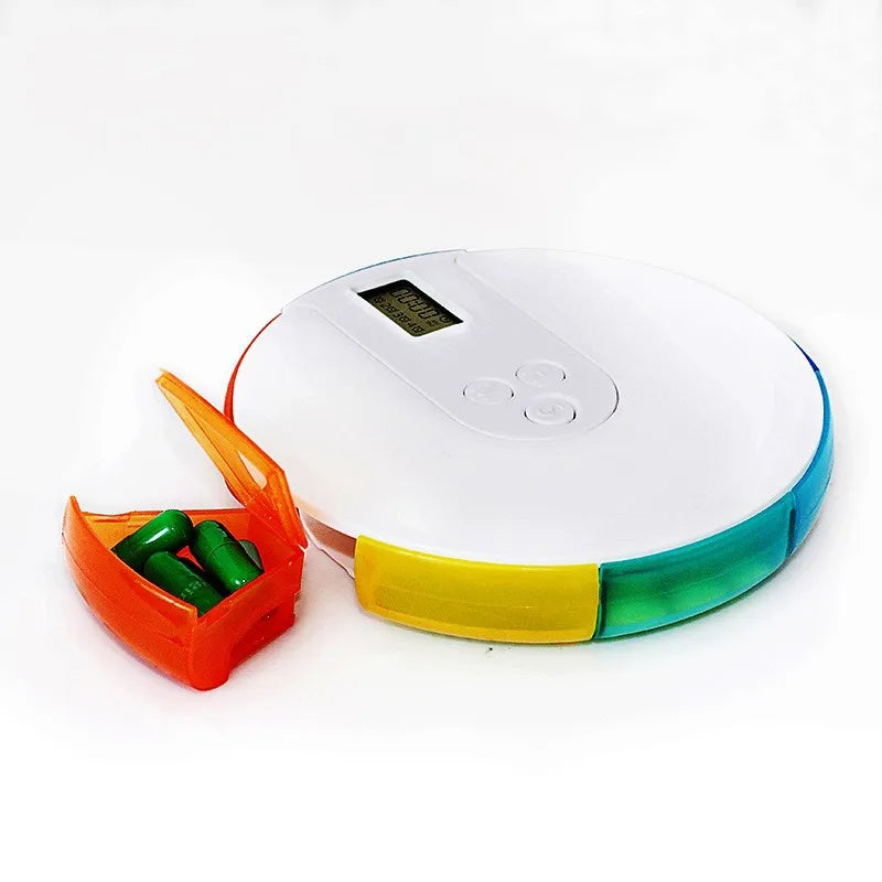 7 Day Electronic Pill Dispenser Storage Box With Alarm Clock Light Smart Pip