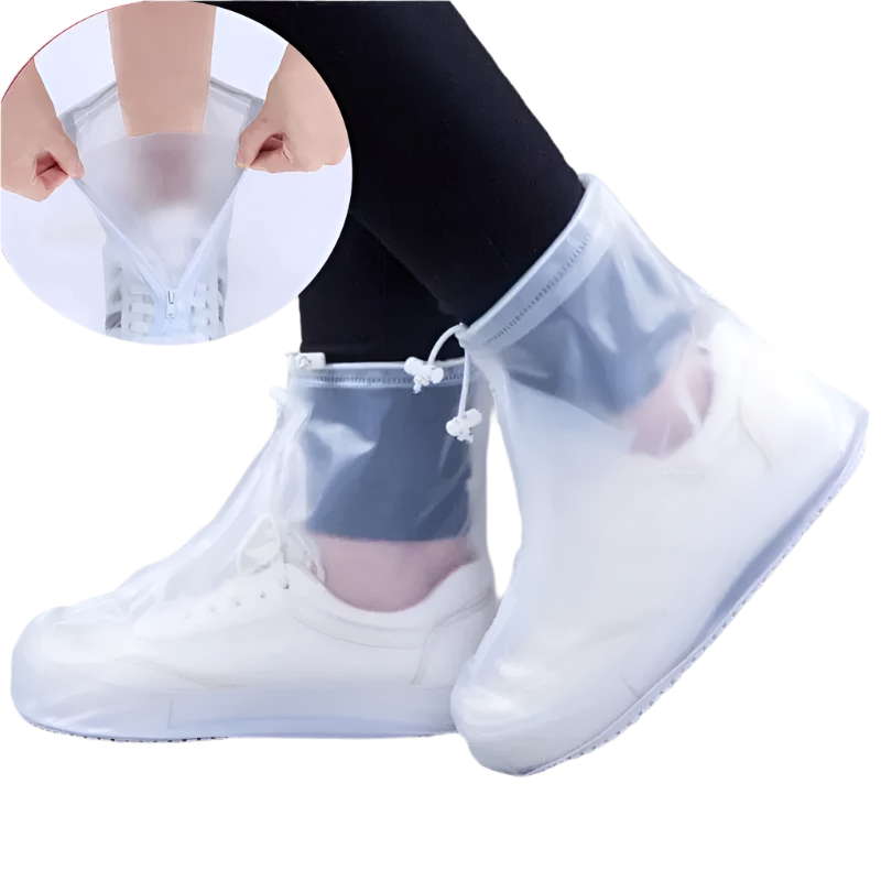 Silicone Waterproof Shoe Cover Unisex Shoes Protectors Rain Boots For Indoor Outdoor Rainy Reusable Quality Non Slip