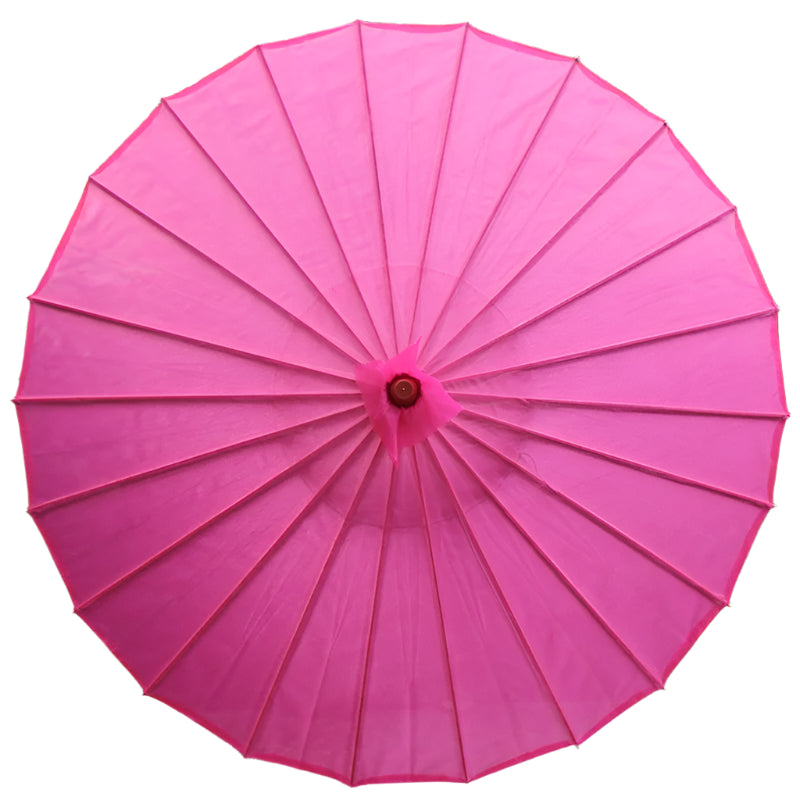 Chinese Colored Fabric Umbrella White Pink Parasols China Traditional Dance Japanese Silk Props