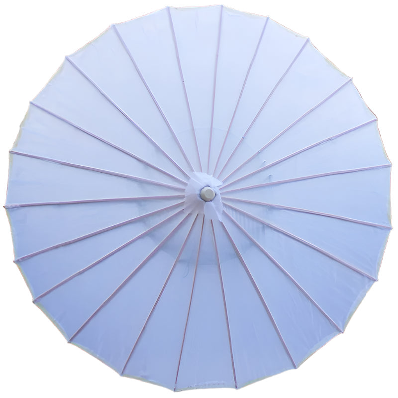 Chinese Colored Fabric Umbrella White Pink Parasols China Traditional Dance Japanese Silk Props
