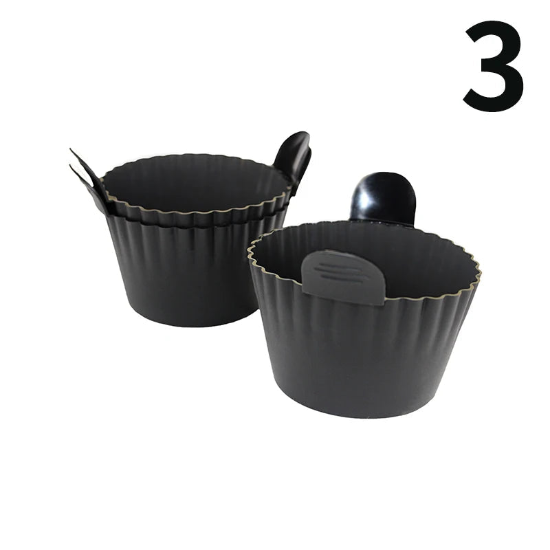 Silicone Air Fryer Egg Poacher Cupcake Baking Cups Ramekins Ovens Basket