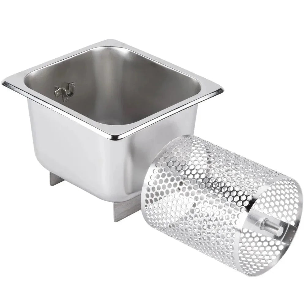 Stainless Steel Butter Roller With Base Removable Spreader Wheel Efficient Labor Saving Dispenser Burger Shop