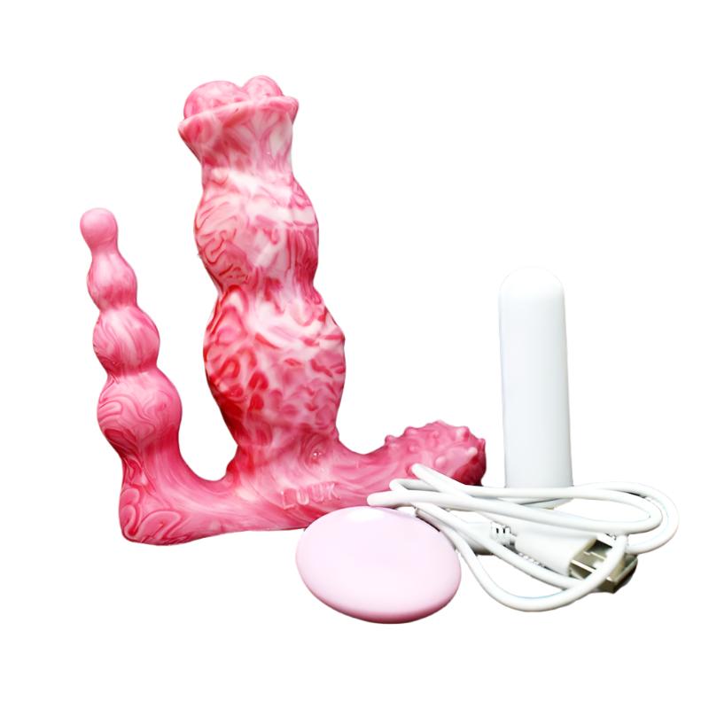 Silicone Triple Action Anal Beads G Spot Clitoral Stimulation Women Vibrator