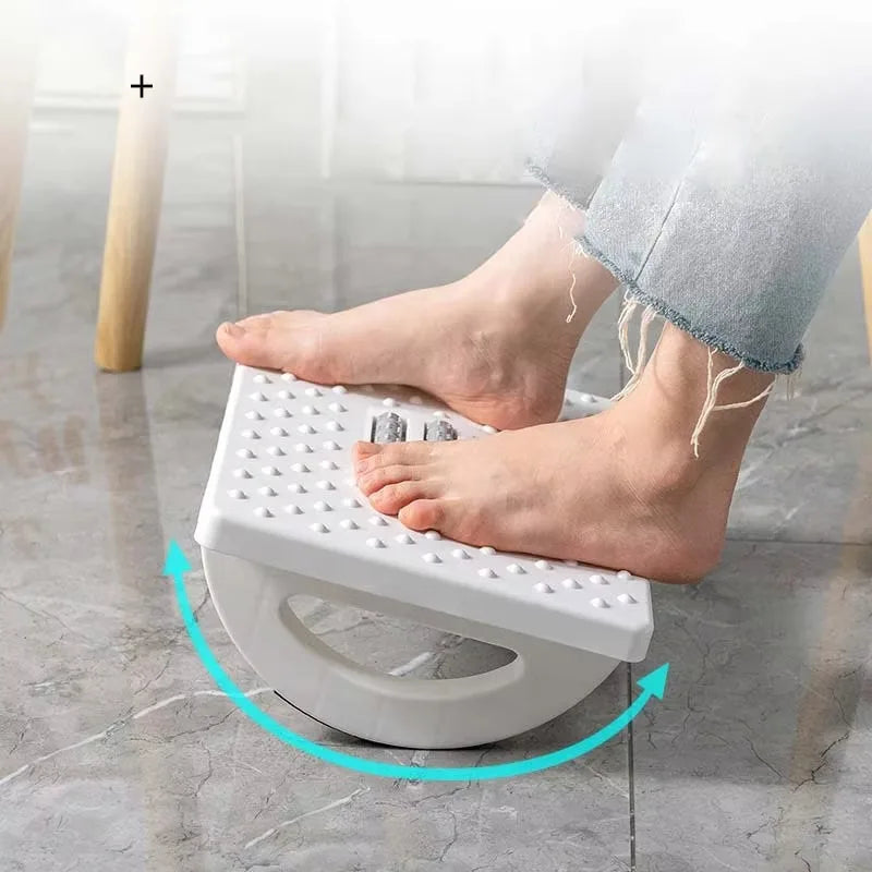 Foot Stool Under Desk Non Slip Rocking Footrest Plastic Rest For Home And Office