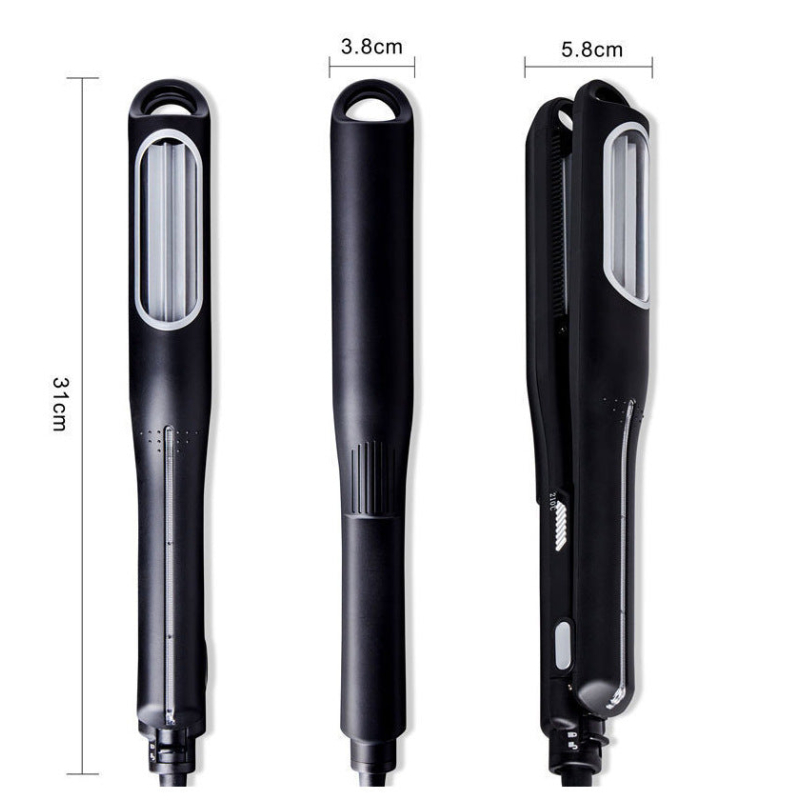 Elosung Silver Automatic Hair Crimper Professional Ceramic Styling Tool For Cornrow And Textured Waves