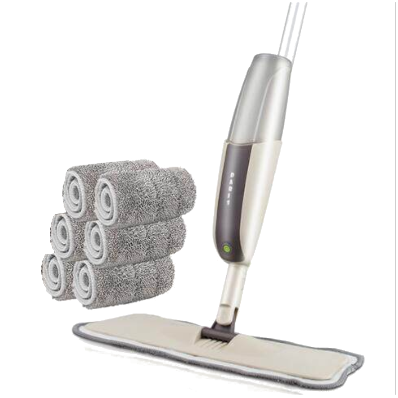 Spray Floor Mop With Reusable Microfiber Pads 360 Degree Handle For Home Kitchen Laminate Wood Ceramic Tiles Cleaning