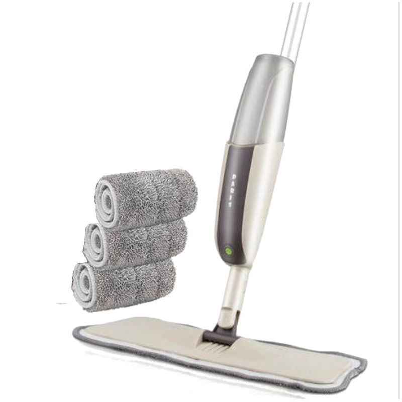Spray Floor Mop With Reusable Microfiber Pads 360 Degree Handle For Home Kitchen Laminate Wood Ceramic Tiles Cleaning