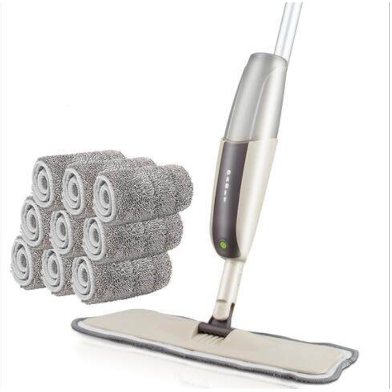 Spray Floor Mop With Reusable Microfiber Pads 360 Degree Handle For Home Kitchen Laminate Wood Ceramic Tiles Cleaning