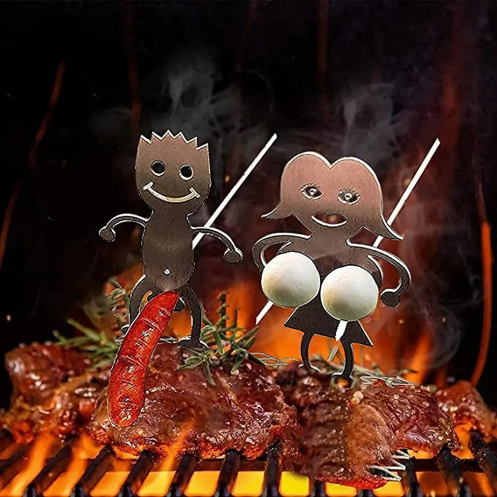 Steel Hot Dog And Marshmallow Roasters Metal Craft Skewer Stick For Barbecue