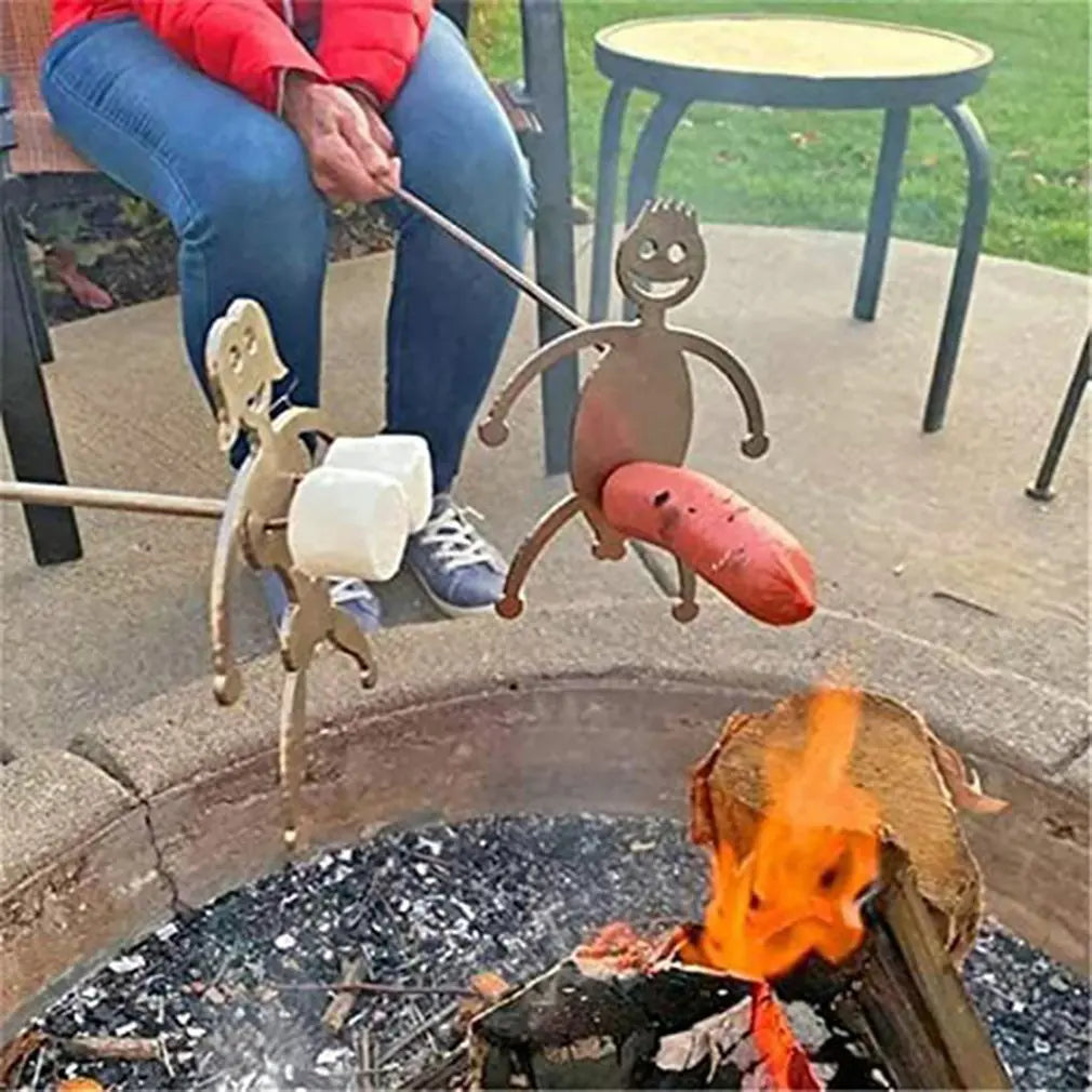 Steel Hot Dog And Marshmallow Roasters Metal Craft Skewer Stick For Barbecue