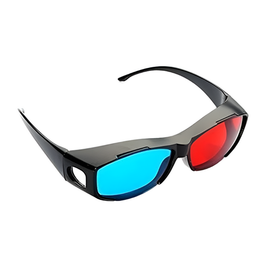 3D Anaglyph Glasses For Gaming And Movies Lightweight Plastic Frame