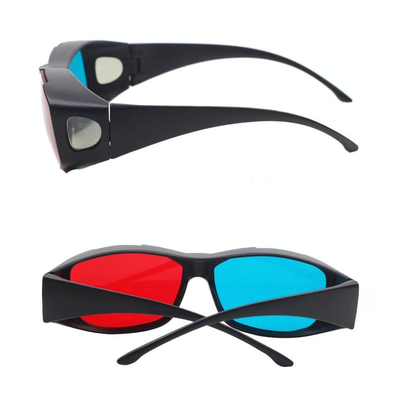 3D Anaglyph Glasses For Gaming And Movies Lightweight Plastic Frame