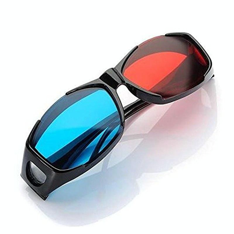 3D Anaglyph Glasses For Gaming And Movies Lightweight Plastic Frame