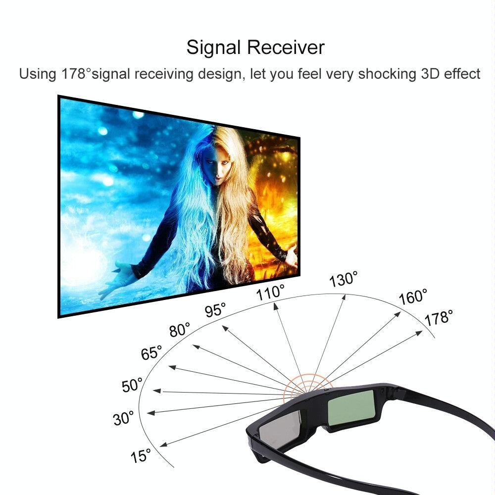 Universal 3D Active Glasses For Projectors With Lightweight Design And High Performance