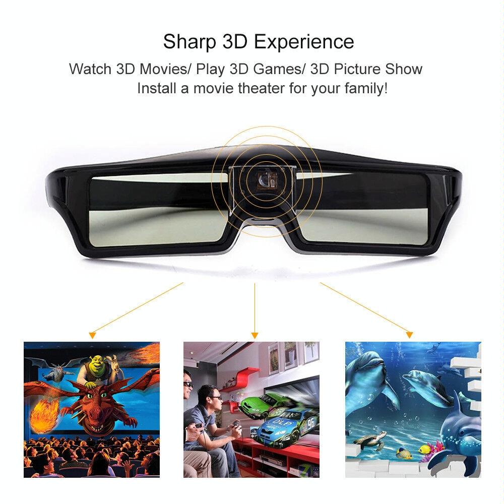 Universal 3D Active Glasses For Projectors With Lightweight Design And High Performance
