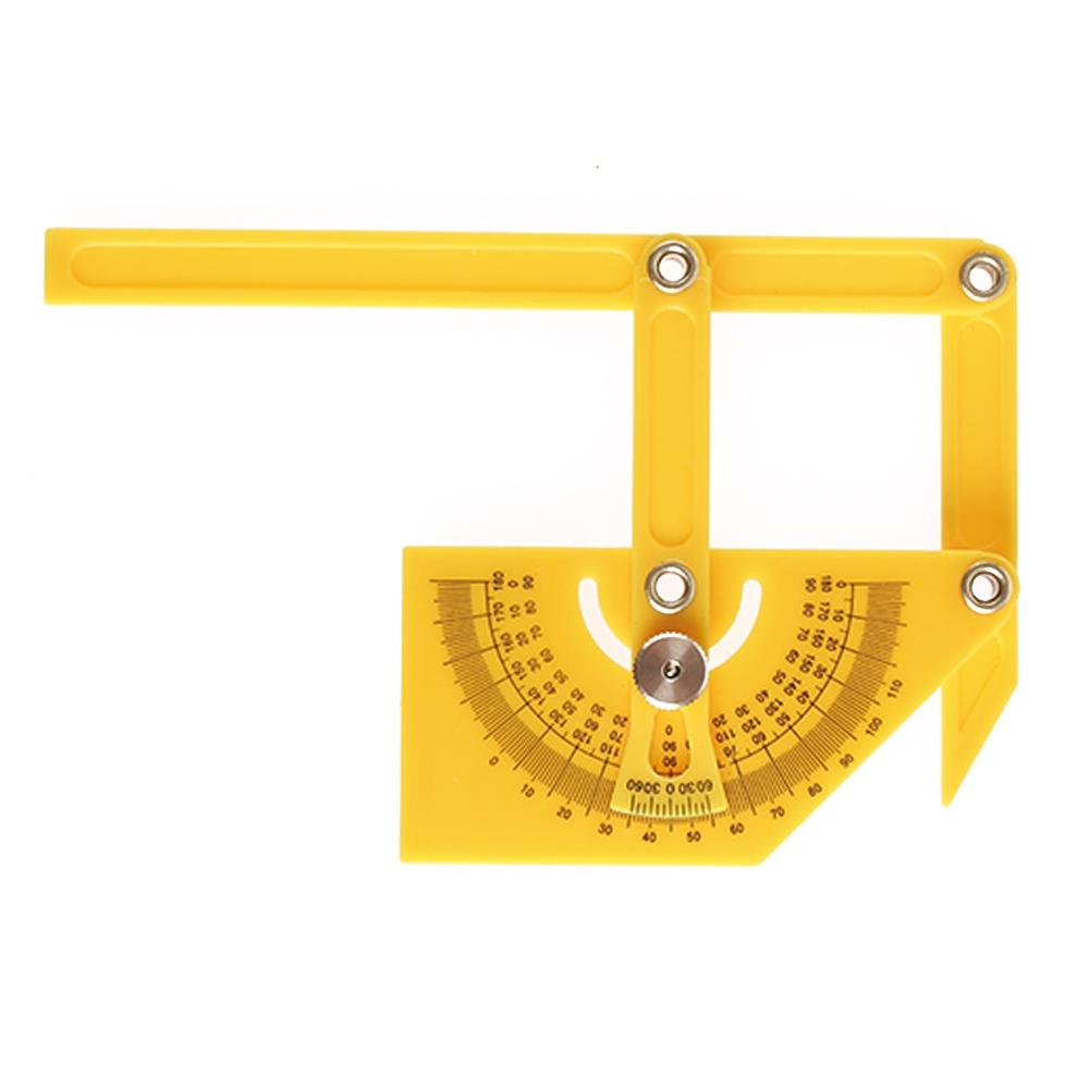 Protractor Measuring Arm Ruler 180 Degree Woodworking Tool For Accurate Measurements