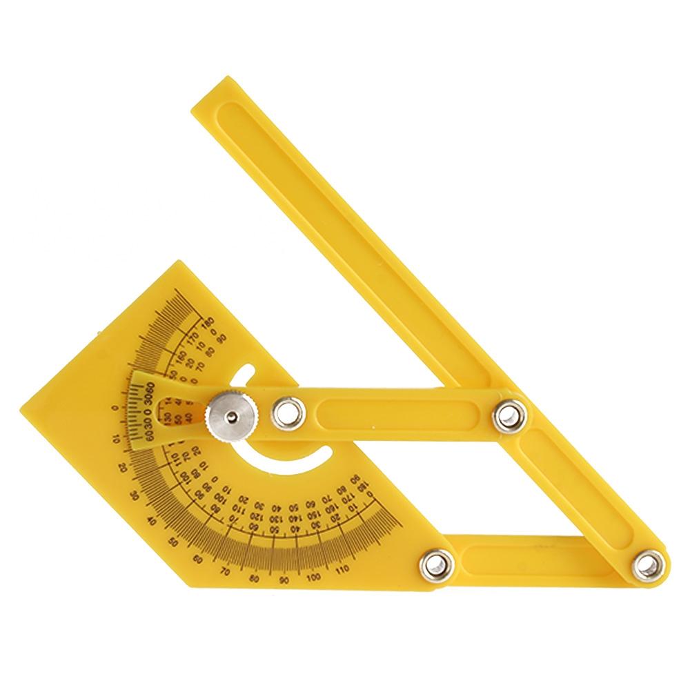 Protractor Measuring Arm Ruler 180 Degree Woodworking Tool For Accurate Measurements