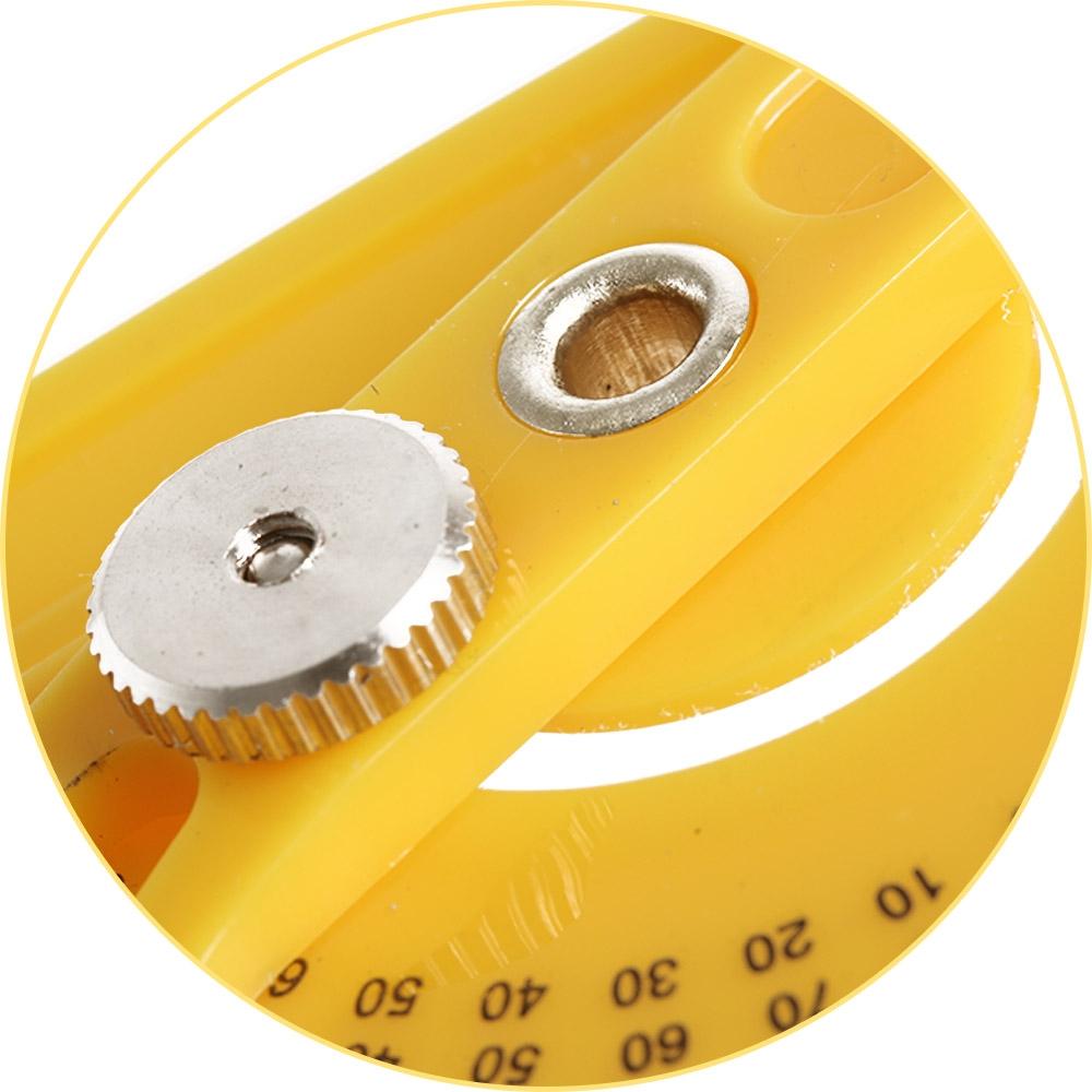 Protractor Measuring Arm Ruler 180 Degree Woodworking Tool For Accurate Measurements