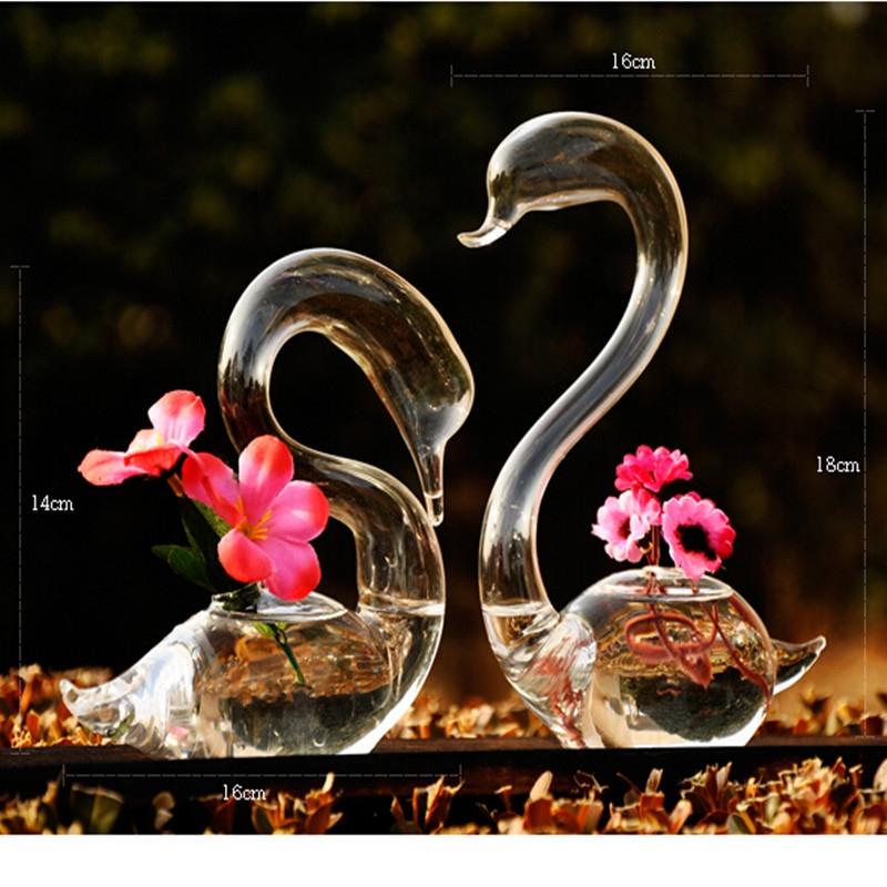 Elegant Glass Flower Vases For Home Decor And Wedding Gifts Handcrafted Crafts