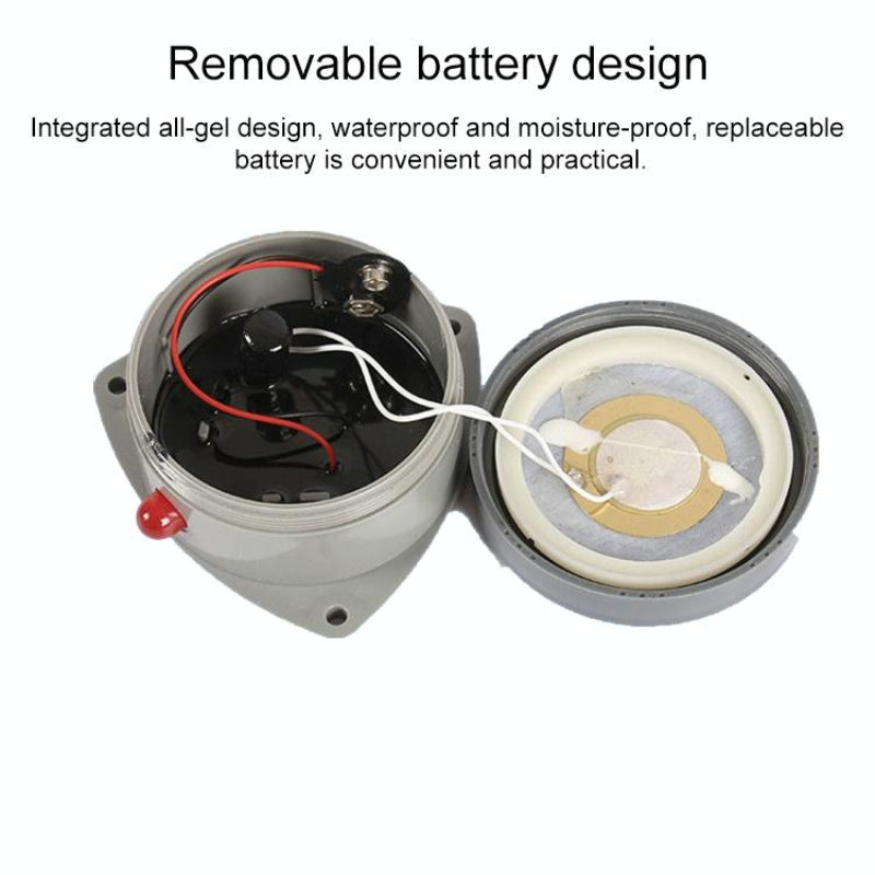 Water Leak And Overflow Detector With Sound Light Alarm Waterproof For Early Warning