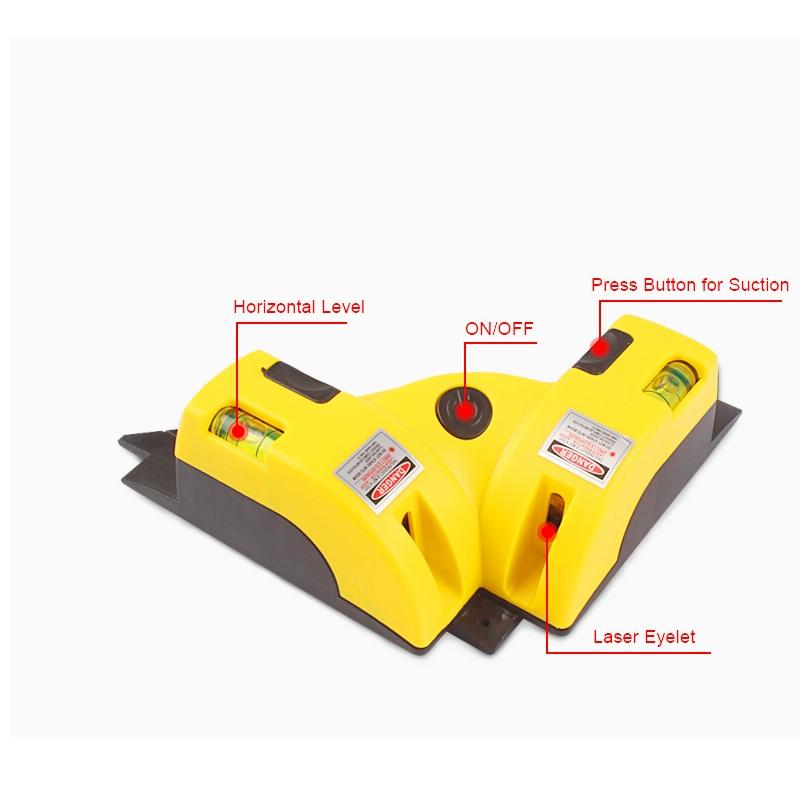 90 Degree Laser Level For Tiling And Measurement Tool With Cross Line Functionality