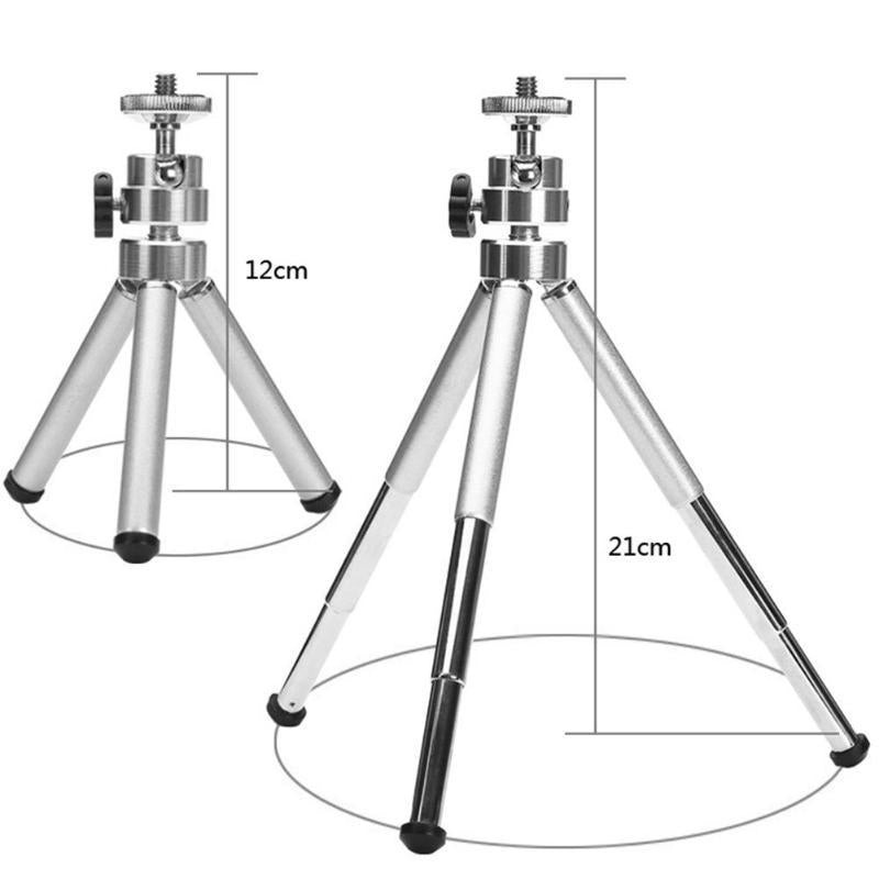 Compact Telescopic Tripod For Dslr And Action Cameras With Aluminium Alloy Design