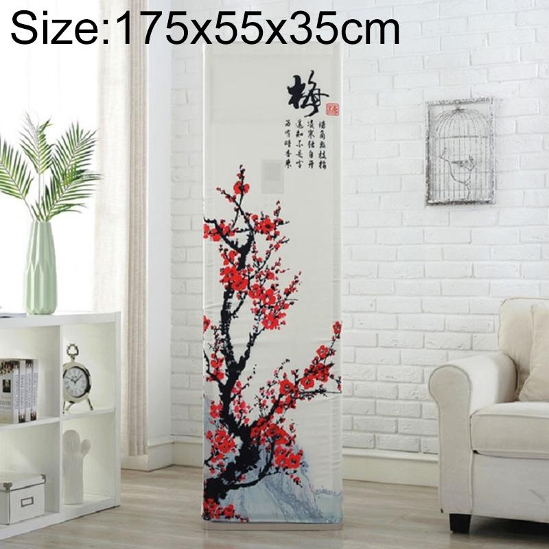 Red Plum Fabric Dust Cover For Vertical Cabinet Air Conditioning 175 Centimetres