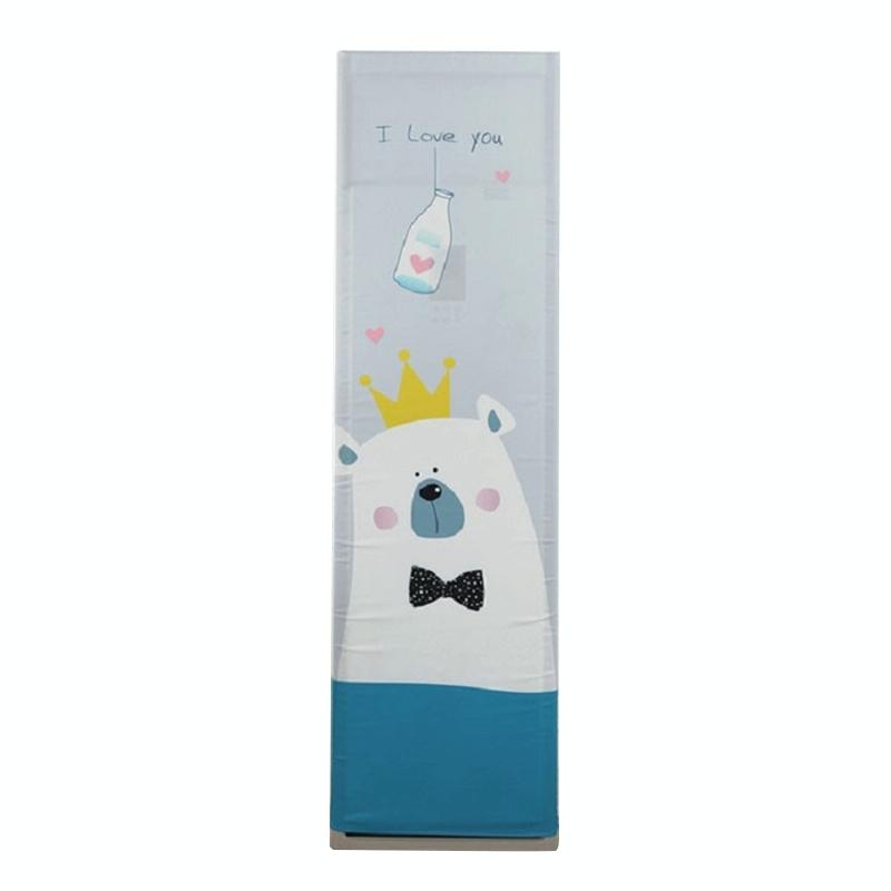 Cat And Bird Fabric Dust Cover For Vertical Cabinet Size 175 Centimetres X 55 35