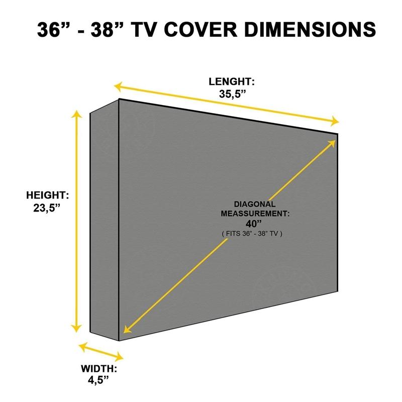 Universal Outdoor Television Cover Waterproof And Dustproof For 40 To 42 Inches