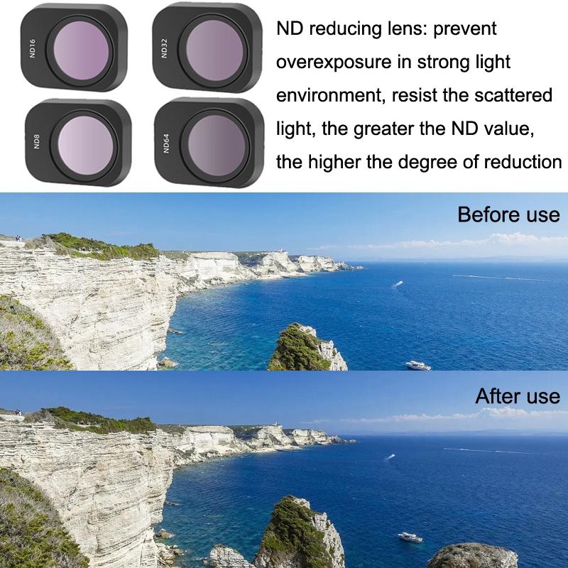 4 In 1 Mini Pro Camera Filters Nd8 Nd16 Nd32 Nd64
