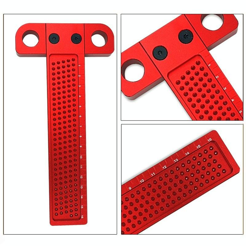 Precision T Shaped Woodworking Marking Ruler Ideal For Accurate Hole Measurements
