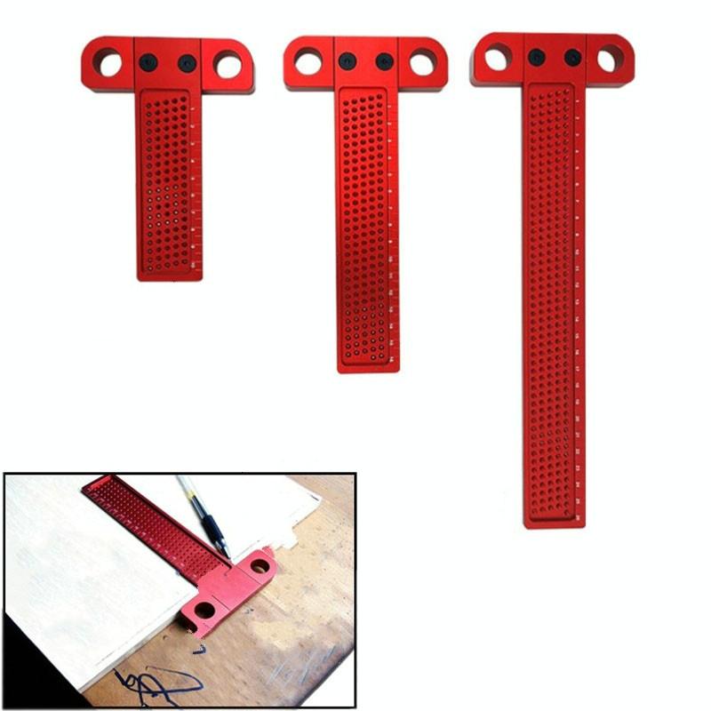Precision T Shaped Woodworking Marking Ruler Ideal For Accurate Hole Measurements