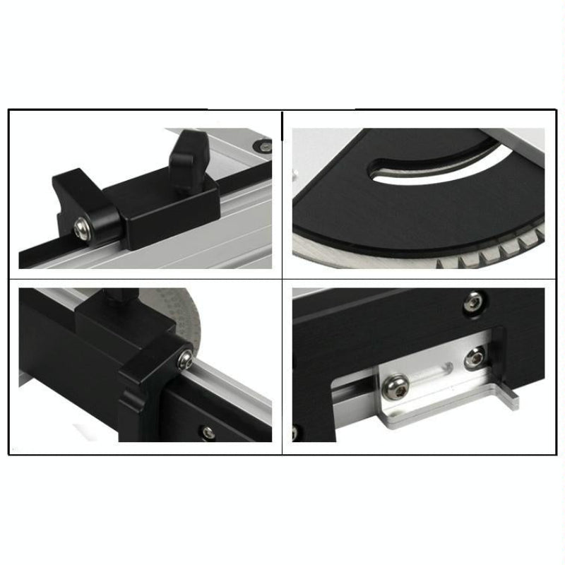 Table Saw Measuring Tool Woodworking Pusher Slide Ruler For Accurate Cuts