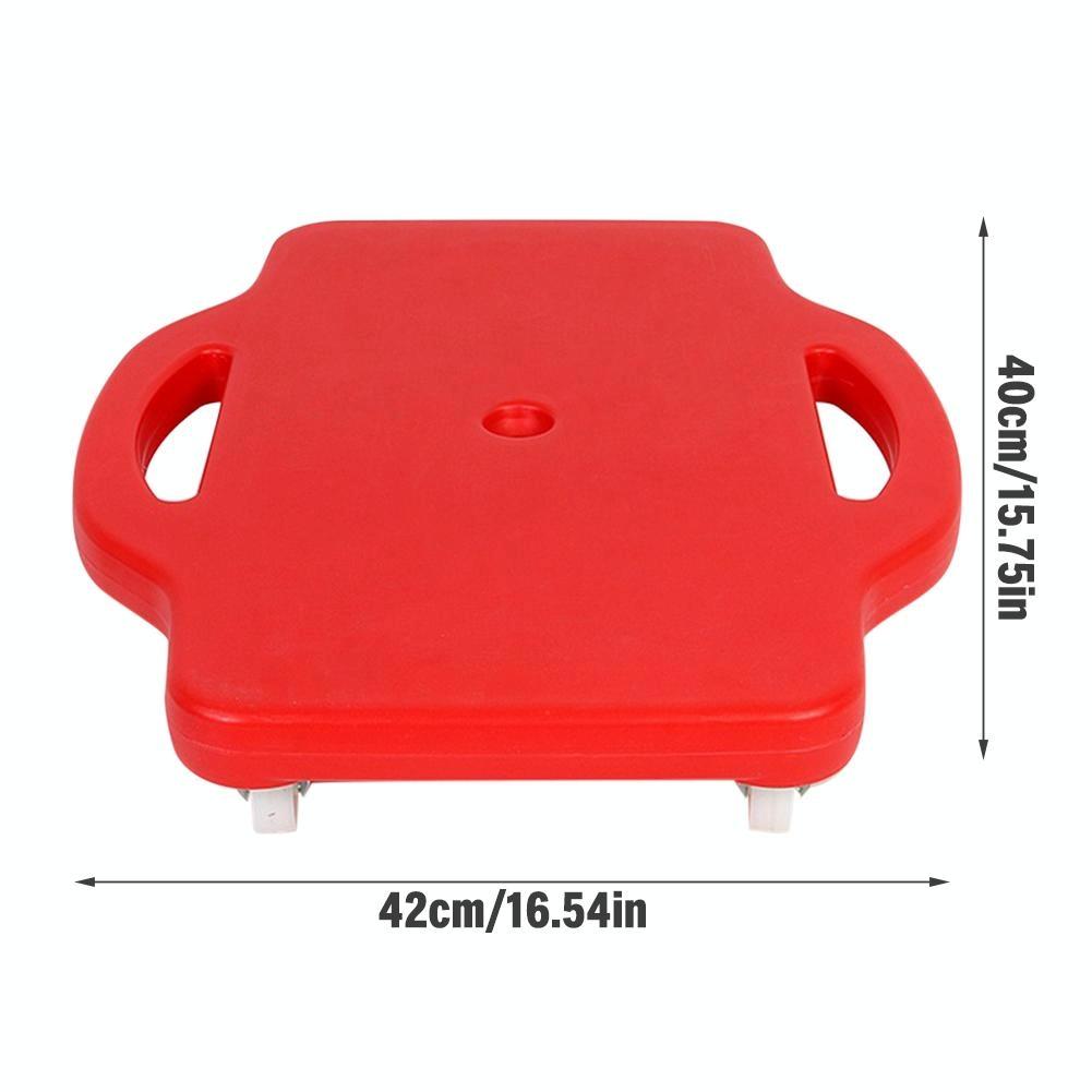 Square Four Wheel Scooter For Children's Balance Training Red Plastic Design