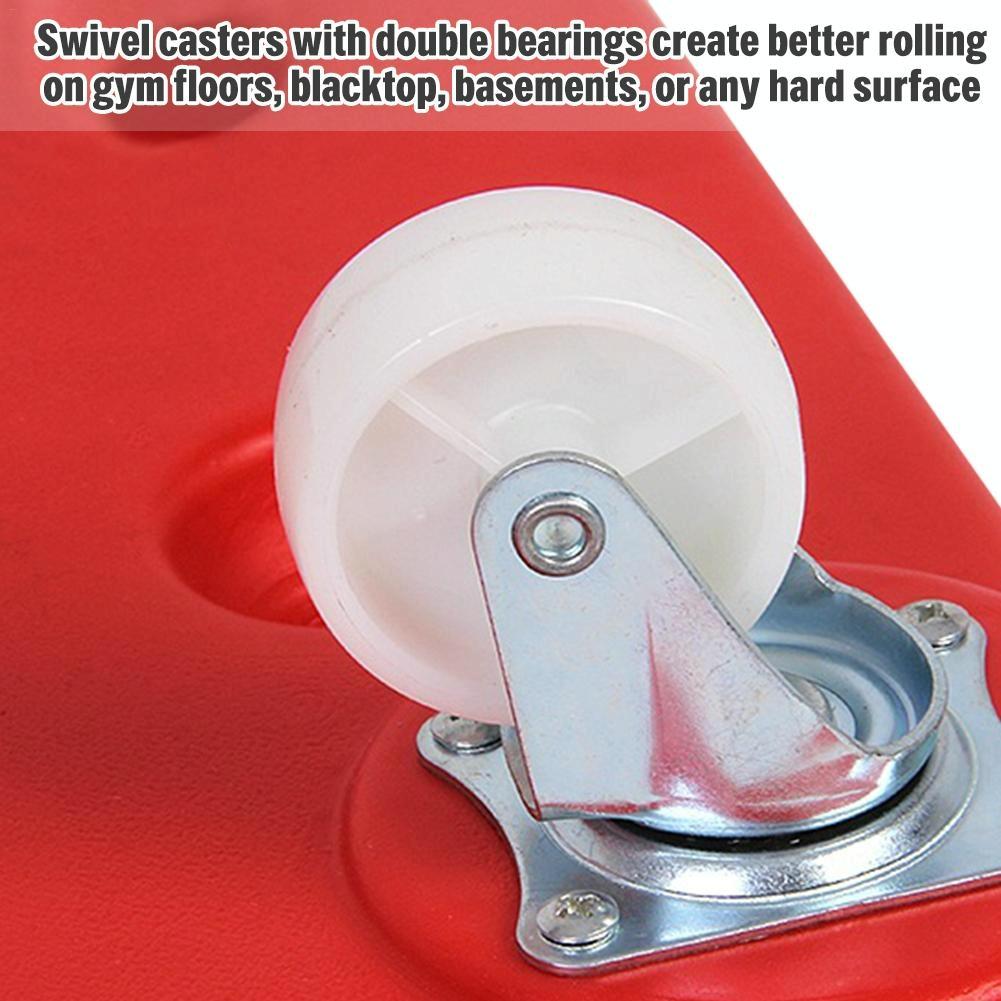Square Four Wheel Scooter For Children's Balance Training Red Plastic Design
