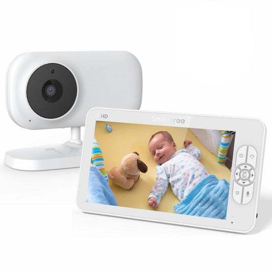 7 Wireless Little One Monitor With Temperature Sensor And Two-Way Audio Communication
