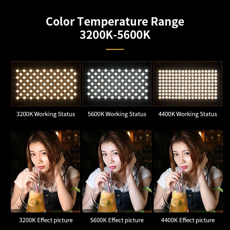 55 Watt Flat Panel Live Broadcast Fill Light With Knob Adjustable Colour Temperature
