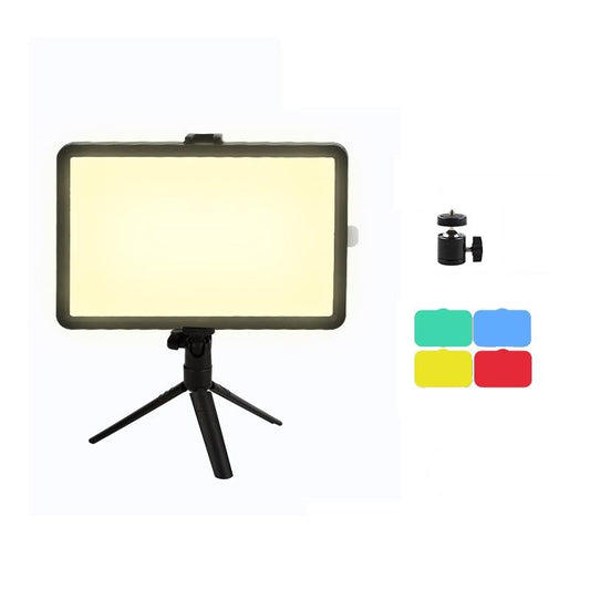 Six Inch Flat Panel Live Fill Light With Temperature And Tripod