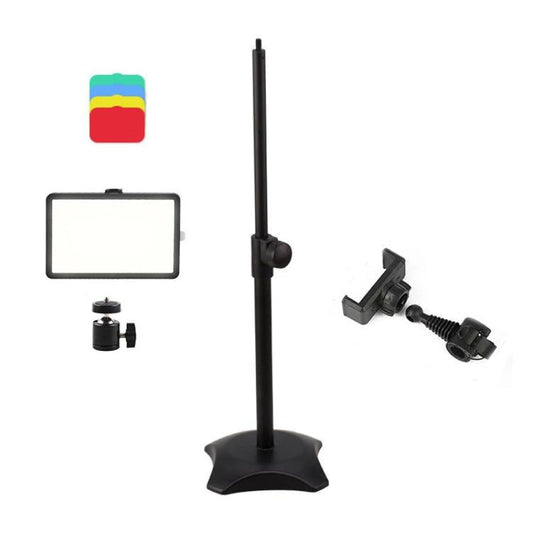 6Inch Three Colour Temperature Flat Panel Live Fill Light With 42Cm Bracket