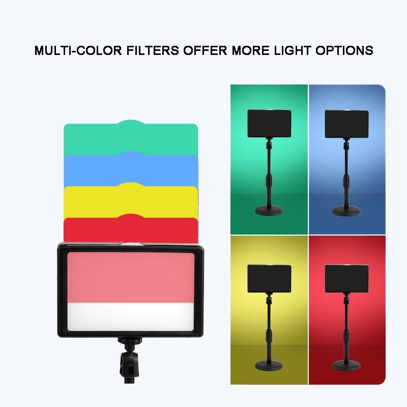 6Inch Three Colour Temperature Flat Panel Live Fill Light With 42Cm Bracket
