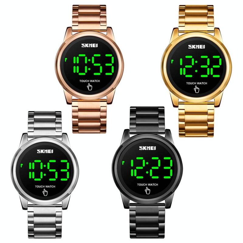 Veile Studios Men's Electronic Sports Watch With Versatile Steel Belt In Rose Gold Finish