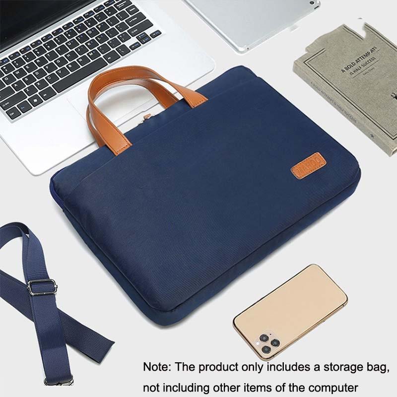 Ultra Thin Dark Blue Laptop Bag For Macbook 15.6 To 16.1 Inches